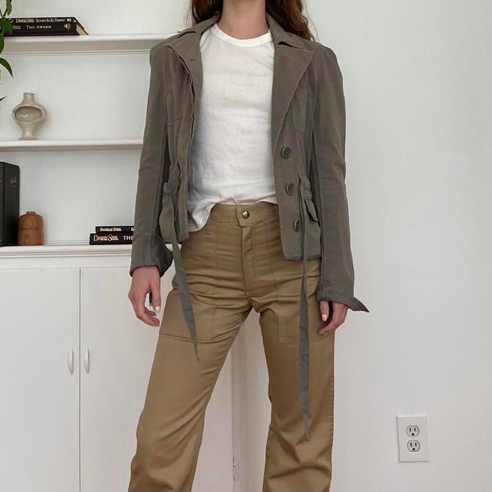 Y2k juicy couture army green jacket